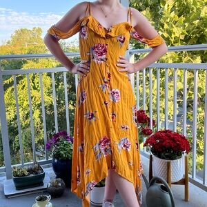 orange dress • Xhiliration